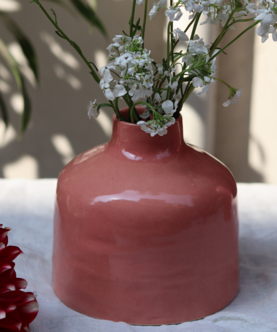 Pink Round Vase