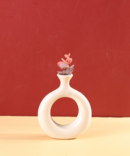 Vintage Donut Vase - Ivory