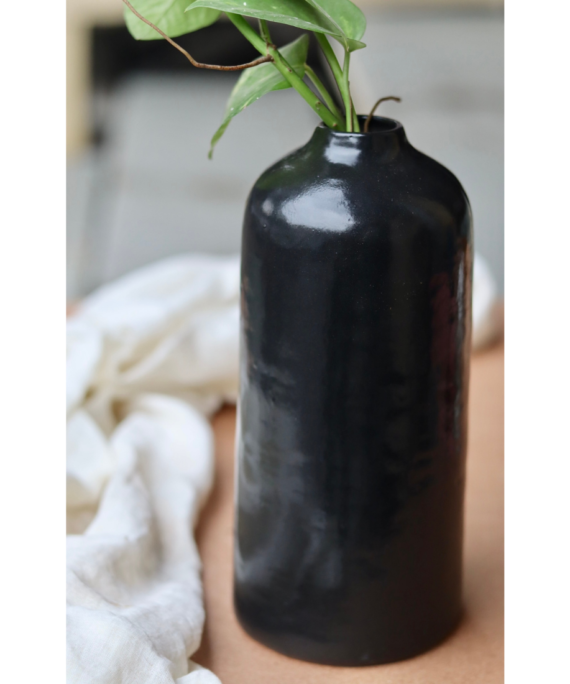 Black Tall Vase