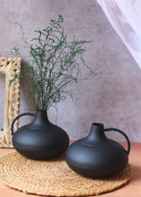 Black Handle Vase