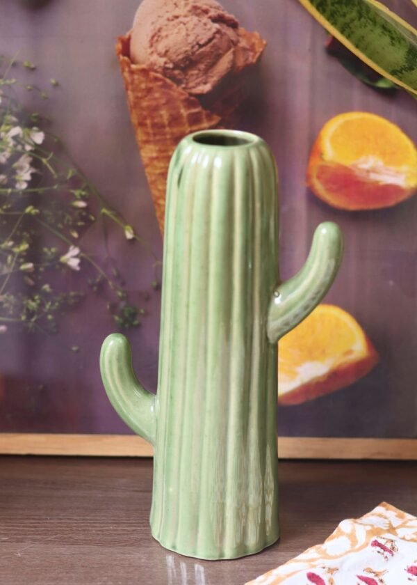 Medium Green Cactus Vase