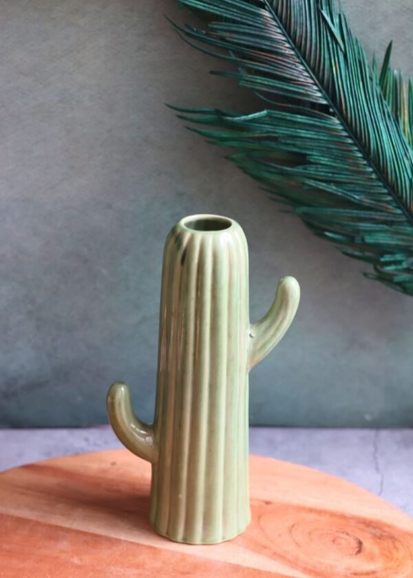 Medium Green Cactus Vase