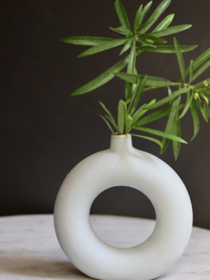 Mini Donut Vase - Light Blue