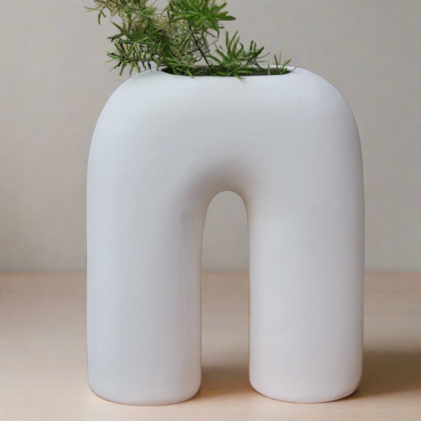 White Leg Vase