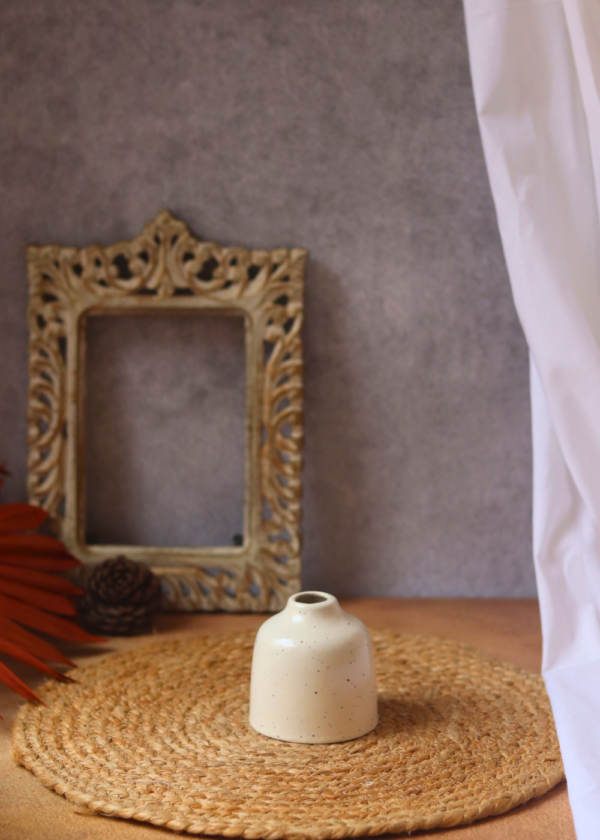 Cream Bud Vase - Short