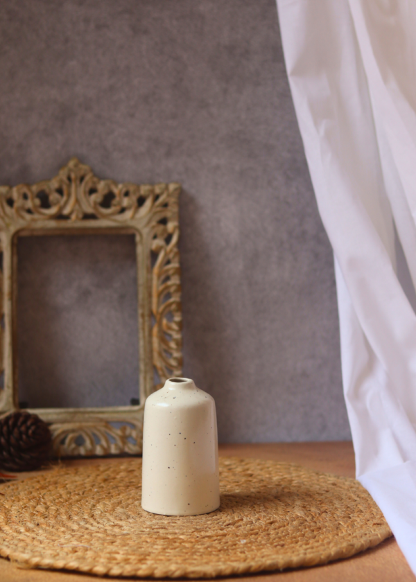 Cream Bud Vase - Tall