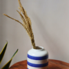 Striped Blue Vase