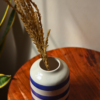 Striped Blue Vase