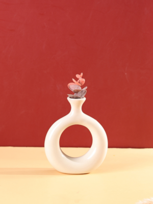 Vintage Donut Vase - Ivory