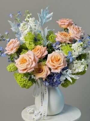 Hummingbird & Vase (Faux Flower)