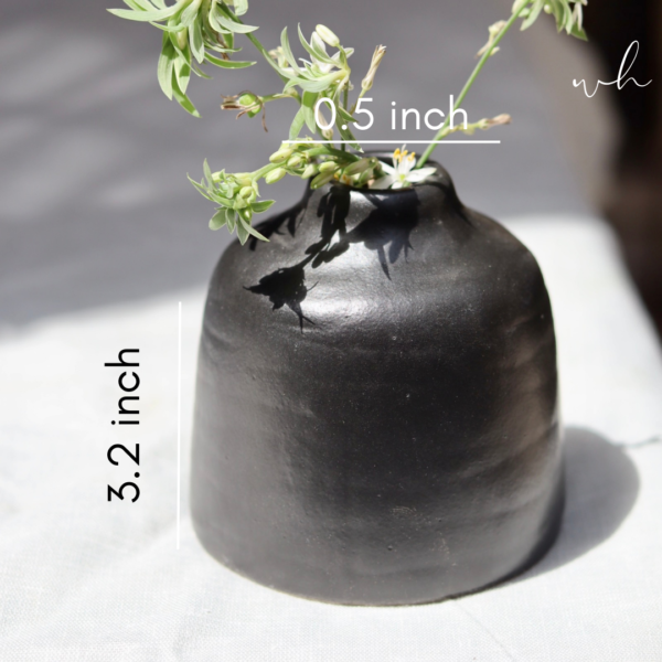 Black Bud Vase - Short