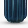 8907895081867_5.jpg Dark Blue Ribbed Tall Ceramic Vase - Large