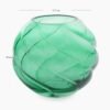 Green Swirl Texture Glass Vase