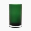 Green Cylindrical Straight Glass Vase - Small