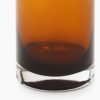 Dark Brown Cylindrical Glass Vase - Medium