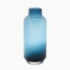 Blue Bottle Neck Glass Vase