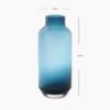 Blue Bottle Neck Glass Vase
