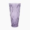 Purple Trellis Textured Glass Vase - Small