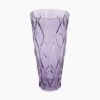Purple Trellis Textured Glass Vase - Small