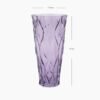 Purple Trellis Textured Glass Vase - Small