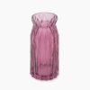 Burgundy Diamond Textured Glass Vase - Small