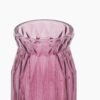 Burgundy Diamond Textured Glass Vase - Small