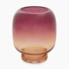 Red and Brown Ombre Glass Vase - Medium