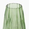 Green Diamond Cut Glass Vase - Small