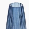Blue Diamond Textured Glass Vase - Medium