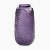 Purple Swirl Textured Glass Vase - Medium