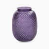 Purple Swirl Textured Glass Vase - Small