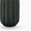 8907895135775_5.jpg Dark Green Ribbed Tall Ceramic Vase - Large