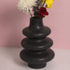 94.png Black Moulded Vase - Large