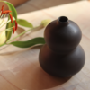 Black Moulded Vase