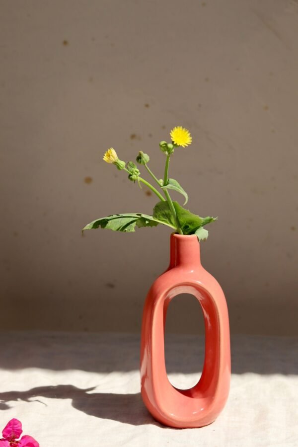 Pink Contour Vase - Short